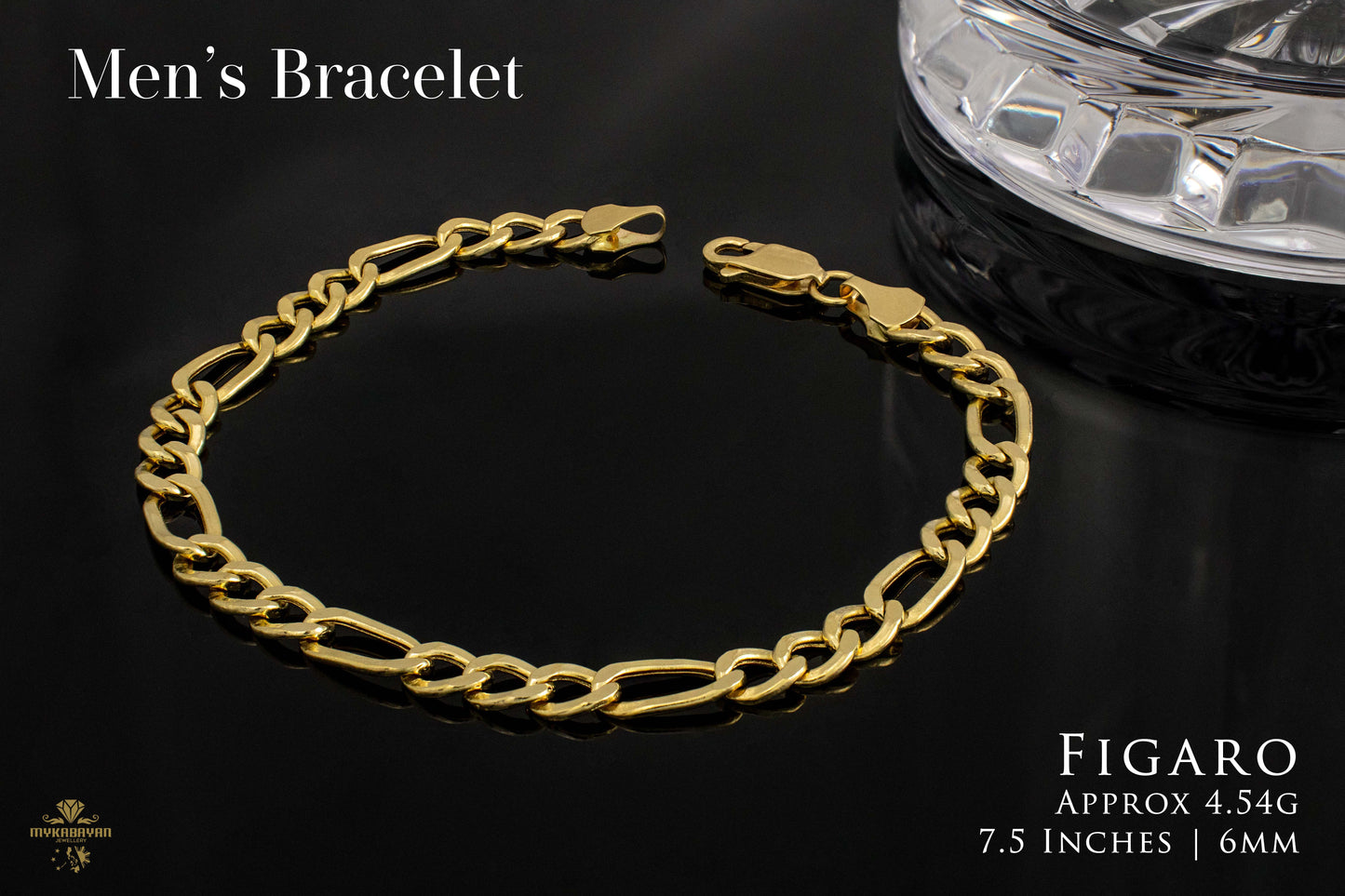 Elegant 18k Gold Men's Bracelet