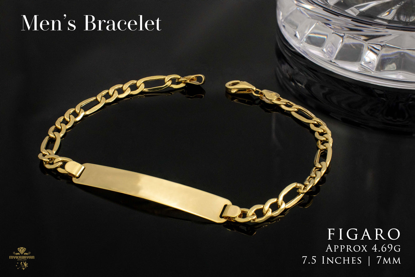 Elegant 18k Gold Men's Bracelet