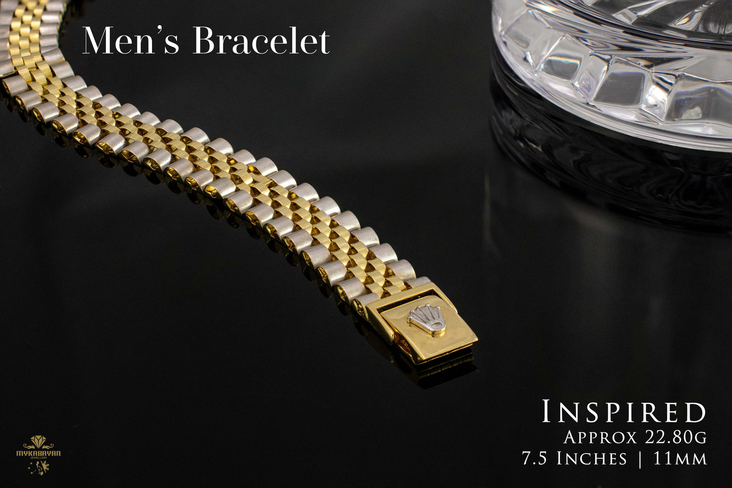 Elegant 18k Gold Men's Bracelet