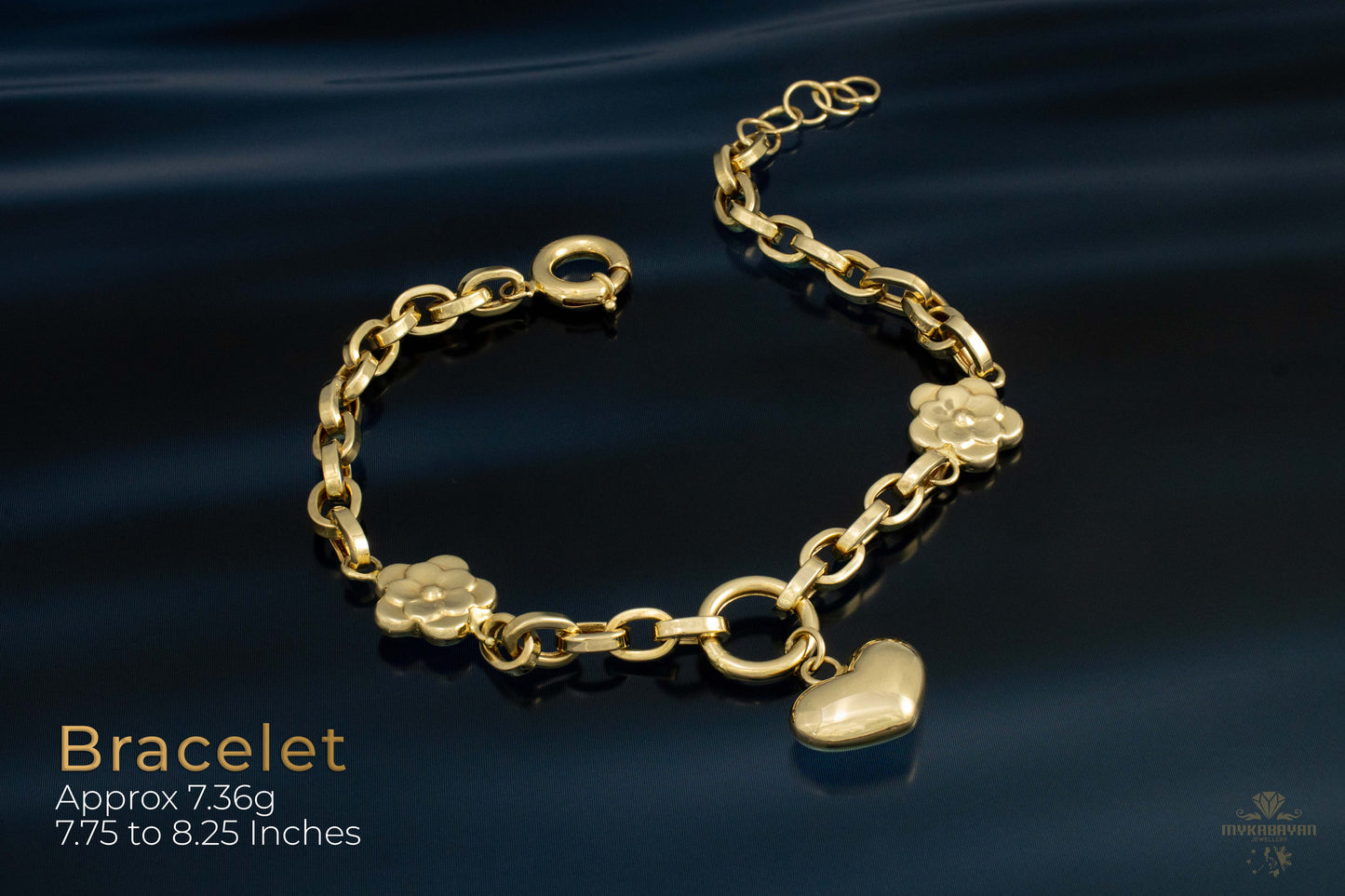 Elegant 18k Men Gold Bracelet