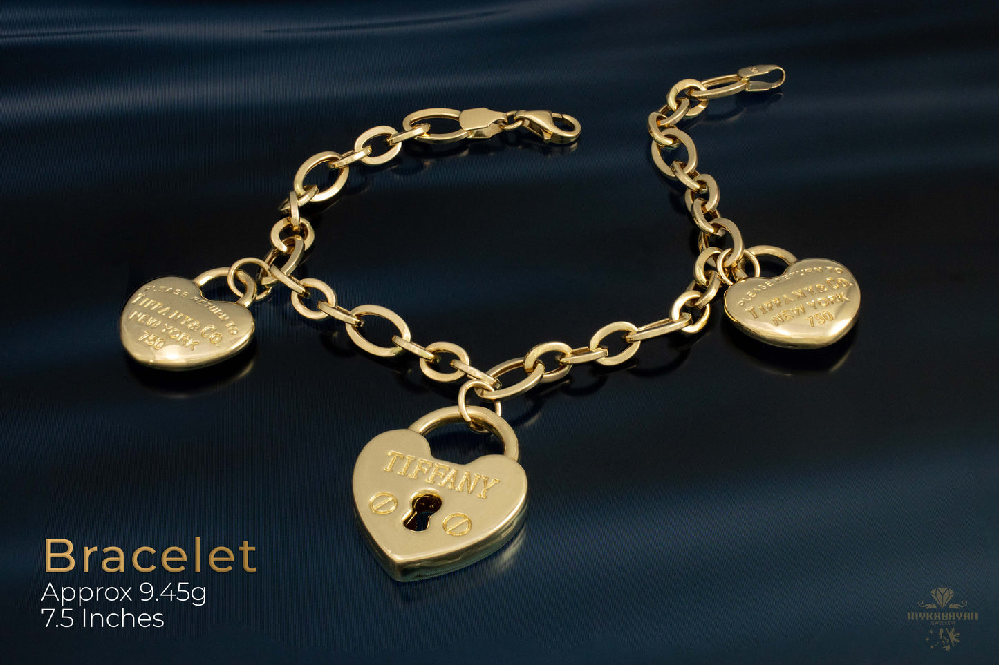 Elegant 18k Men Gold Bracelet