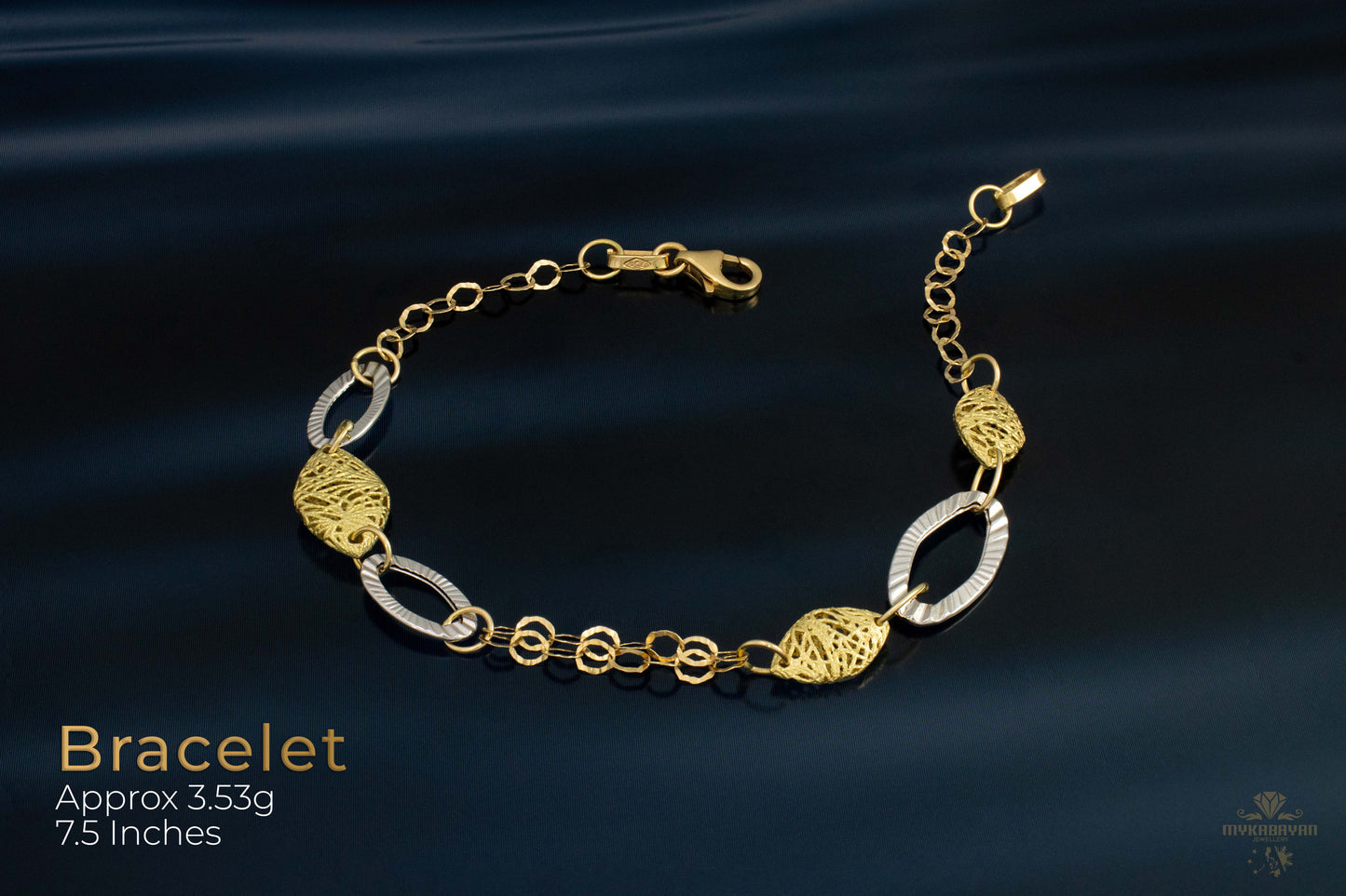 Elegant 18k Men Gold Bracelet