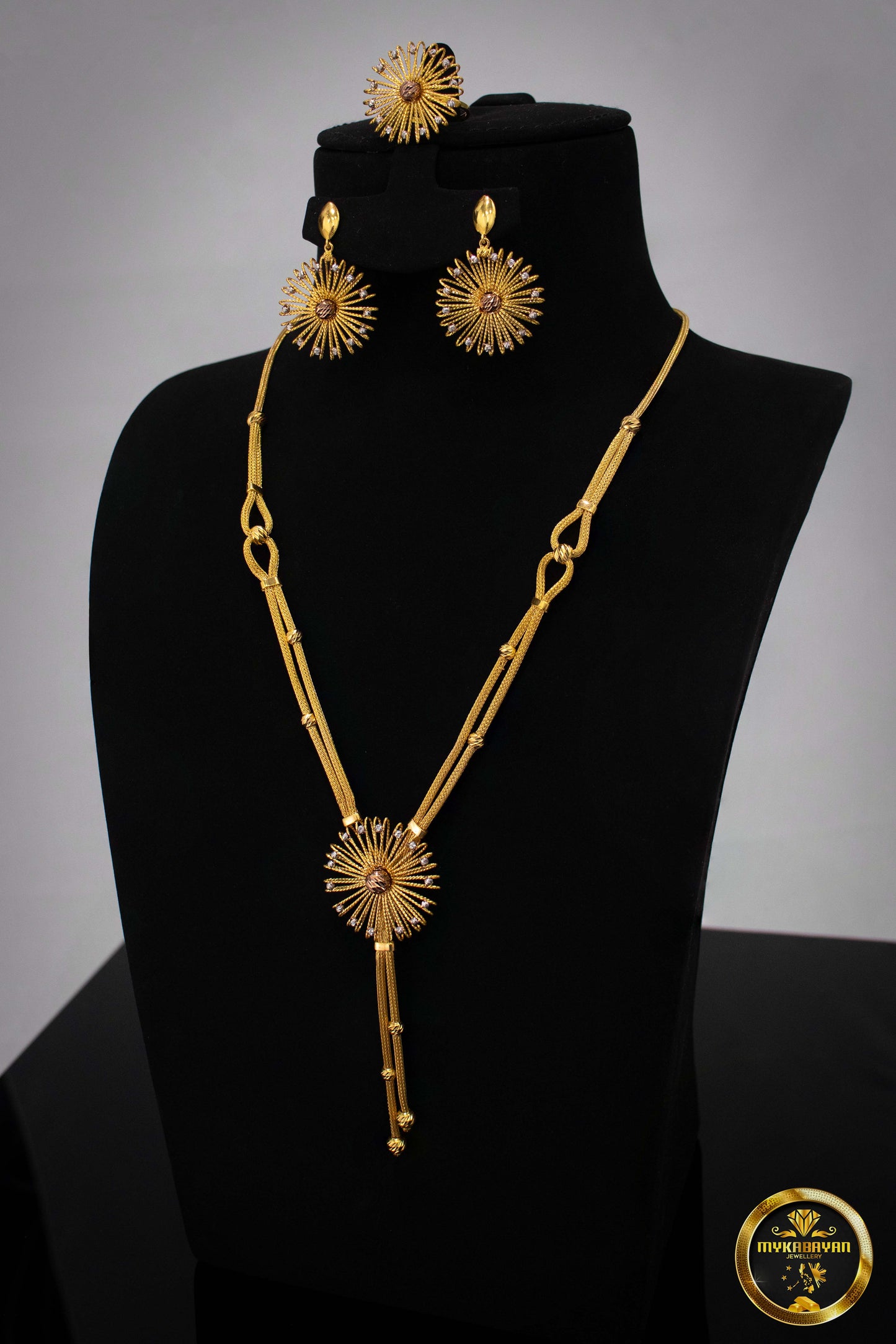 21k Gold Necklace Complete Set