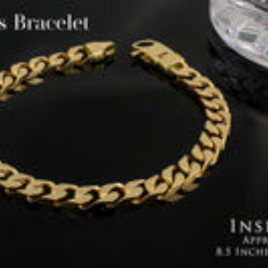 Elegant 18k Gold Men's Bracelet