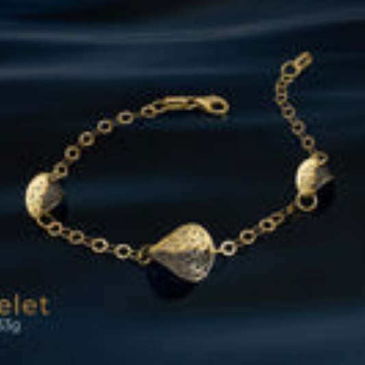 Elegant 18k Men Gold Bracelet